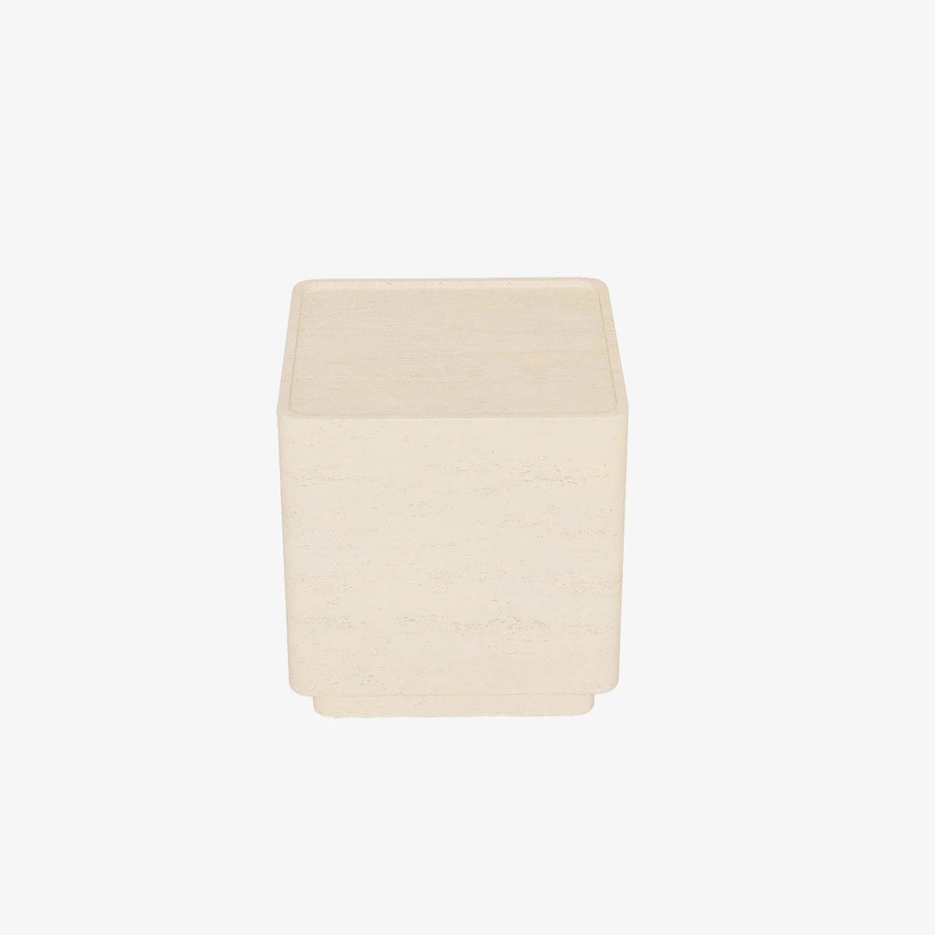 Violette – Table d’appoint design en magnésie naturelle
